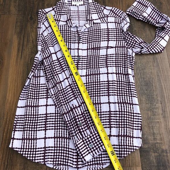 Equipment Button Front Blouse Top Long Sleeve Viscose Career Size Small Purple - Picture 11 of 12